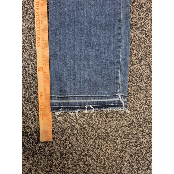 Judy Blue Jeans Womens 22W Dad Straight High Rise Stretch Raw Hem Ripped Denim - Picture 6 of 9